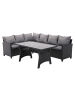 ebuy24 Sofa-set 2 teilig Grau 175 x 67 cm