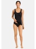 Hanro Midi Slip Ultralight in Schwarz / beige