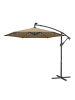 SONGMICS Sonnenschirm Sheld in Gelbbraun - (D)300 x (H)260 cm