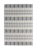 Kayoom Wohnzimmer Teppich – Kurzflorteppich Mirage 410 80 x 150 cm in grau - creme - rechteckig