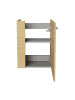 Fackelmann Waschbeckenunterschrank SBC in hellbraun-44(B)x60(H)x24,3(T)cm