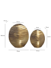 FineBuy Vase in Gold / Aluminium / 26x14x26
