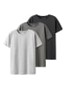 TWO SOON 3er-Pack T-Shirt in Asphalt