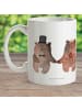 Mr. & Mrs. Panda Kindertasse Bär Heirat ohne Spruch in Weiß