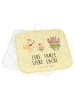 Mr. & Mrs. Panda 2er Set Topflappen Waldtiere Aloha mit Spruch in Gelb Pastell