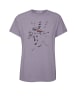 GreenBomb T-Shirt Animal Bird Branch in Lila