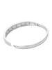 faina Women Bangle Bracelet With Rhinestones in Silver
