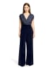 Vera Mont Jumpsuit mit Bundfalten in Patch Dark Blue/Dark Blue