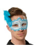tectake Elegante Halbmaske in Einheitsgröße, blau