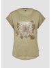 QS T-Shirt kurzarm in Olive