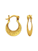 Alexander York Creolen mit MUSTER French Lock in Gold, 2-tlg. in gold