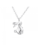 Alexander York Kette mit Anhänger ORIGAMI HASE in 925 Sterling Silber, 2-tlg.