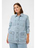 KAFFE curve Jacke KCninna Loose fit in Light Blue Washed Denim
