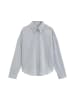 Marc O'Polo Seersucker-Bluse oversize in Light Blue