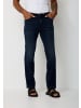 Paddock's 5-Pocket Jeans PIPE Saddle Stitch in blue overdye black used