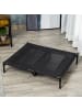 Pawhut Hundeliege Outdoor Schwarz  92L x 76B x 18H cm