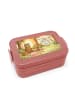Mr. & Mrs. Panda Lunchbox Bär Kind Pommes Design mit Spruch in Rot Pastell