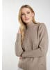 DreiMaster Damen Strickpullover in Schlamm Melange