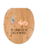 Mr. & Mrs. Panda Toilettendeckel Hasen Muschel mit Spruch in Braun