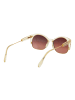 Serengeti Unisex Sonnenbrillen Rund Gold
