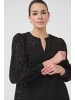 Kaffe Langarm-Bluse KAvivian Regular fit in Black Deep