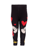 Disney Minnie Mouse Disney Mädchen Leggings mit Mickey & Minnie Motiv in Schwarz in Schwarz