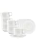 Seltmann Weiden 6er Set Cappuccinotassen mit Untertassen Sento Home in 300 ml in Aura white