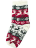 normani Strick-Kuschelsocken mit Norwegermotiv und ABS in Wollweiß