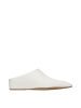 Jil Sander Weiß Leder Hausschuhe