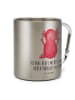 Mr. & Mrs. Panda Tasse Axolotl Hurra mit Spruch in Silber