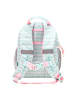 Belmil Kindergartenrucksack "Mini Kiddy Little Flamingo" in blau, Brustgurt, Namensschild, H 23 cm L 20 cm T 9 + 6 cm