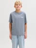 JACK & JONES Junior T-Shirt JORNORREBRO TYPO TEE CREW NECK JNR in tradewinds