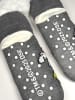 The Grinch The Grinch Hüttensocken Haussocken Kuschelsocken Wintersocken Socken in grau