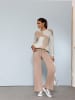 creation L Pullover in champagner-silberfarben-gemustert