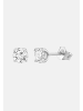 Ethische Diamanten Ohrringe aus 375 Weißgold mit Lab Grown Diamant