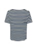 Marie Lund T-Shirt in weiß marine