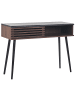 Beliani Konsolentisch PERTH in Braun/Schwarz - (W) 110 x (H) 80 x (L) 40 cm