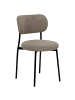 Beliani 2er-Set Esszimmerstuhl CASEY in Beige/Schwarz