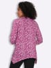 Sieh an! Zipfel-Shirt in magenta-ecru-bedruckt