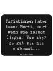 Mr. & Mrs. Panda Mouse Pad Spruch Juristin Recht mit Spruch in Schwarz