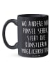 Mr. & Mrs. Panda Tasse Spruch Künstlerin Visionen mit Spruch in Schwarz