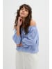 My Essential Wardrobe Kurzarm-Bluse SkyeMW Loose fit in Delft Blue Striped