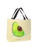 Mr. & Mrs. Panda Tote Bag Avocado Schwangerschaft ohne Spruch in Gelb Pastell
