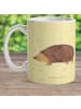 Mr. & Mrs. Panda Kindertasse Igel Herzen ohne Spruch in Gelb Pastell