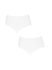 Q-en 2er-Set: Pantys in White