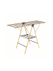 relaxdays Wäscheständer in Natur/ Schwarz - (B)148 x (H)100 x (T)56 cm