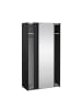ebuy24 Kleiderschrank Catania Schwarz 119 x 67 cm