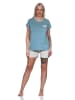 NORMANN Schlafanzug kurzarm Pyjama Shorty Tupfen Punkte Optik - 86438 in blau