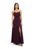 Vera Mont Abendkleid mit Cut-Outs in Shiny Aubergine