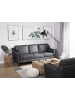 Beliani 3-Sitzer Sofa LOKKA in Grau/Dunkler Holzfarbton - (W) 204 x (H) 85 x (L) 83 cm